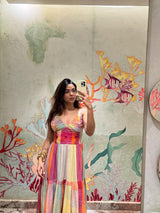 Rebel kid in Spring fling maxi