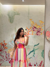 Rebel kid in Spring fling maxi