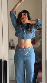Gaurvi in Heart breaker denim set