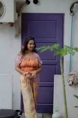 Diya khuarana in Sugar sun backless top + pants