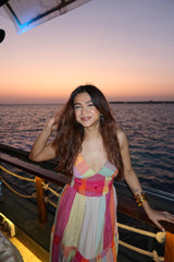 Rebel kid in Spring fling maxi