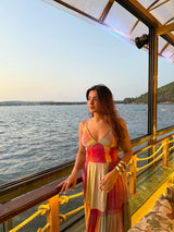 Rebel kid in Spring fling maxi