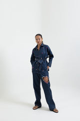 Gem Heart Denim Pants