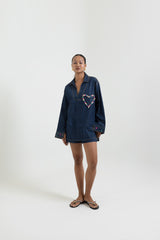 Heart Denim Gem Kurta