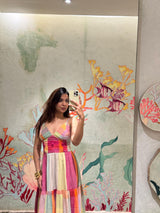 Rebel kid in Spring fling maxi