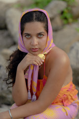 Diya khuarana in Sugar sun backless top + pants