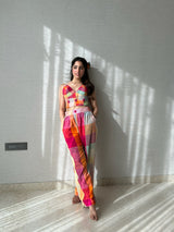 Rainbow pants + bralette