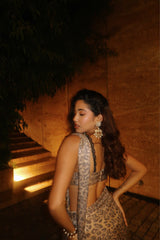 Leopard saree