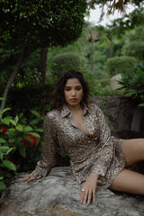 Leopard shirt + skorts