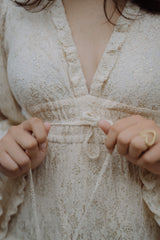 Lace me not top maxi