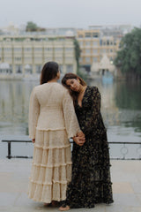 Lace me not top maxi