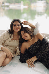 Lace me not shirt + tube top + shorts