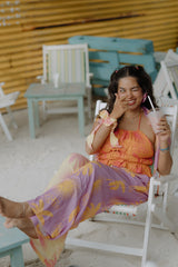 Diya khuarana in Sugar sun backless top + pants