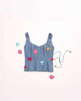 Sugar on the beach crochet corset