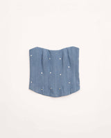Heart breaker denim corset