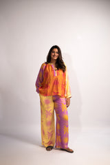 Sugar sun balloon sleeve top