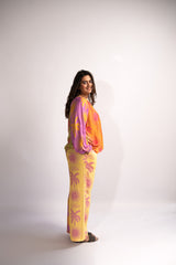 Sugar sun balloon sleeve top