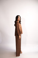 Safari balloon sleeve top