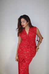 Rani top + pants - red