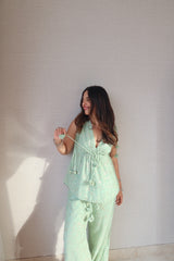 Rani top + pants - blue