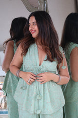 Rani top + pants - blue