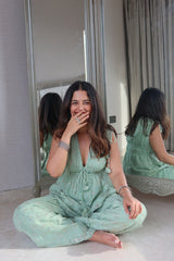 Rani top + pants - blue