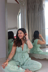 Rani top + pants - blue