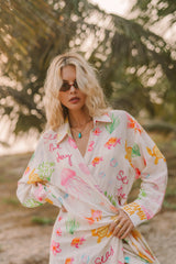 Sugar on the beach shirt dress