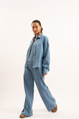 Heart breaker denim pants