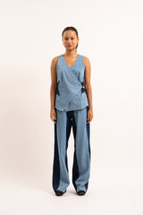 Star denim top