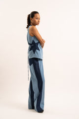Star denim top