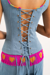 Tassel love story corset