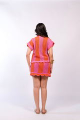 Candy crochet short shirt
