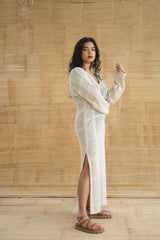 Costal chic cover up maxi