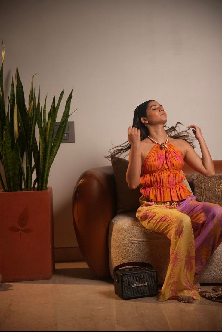 Sugar sun backless top + pants