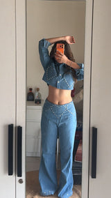 Gaurvi in Heart breaker denim set