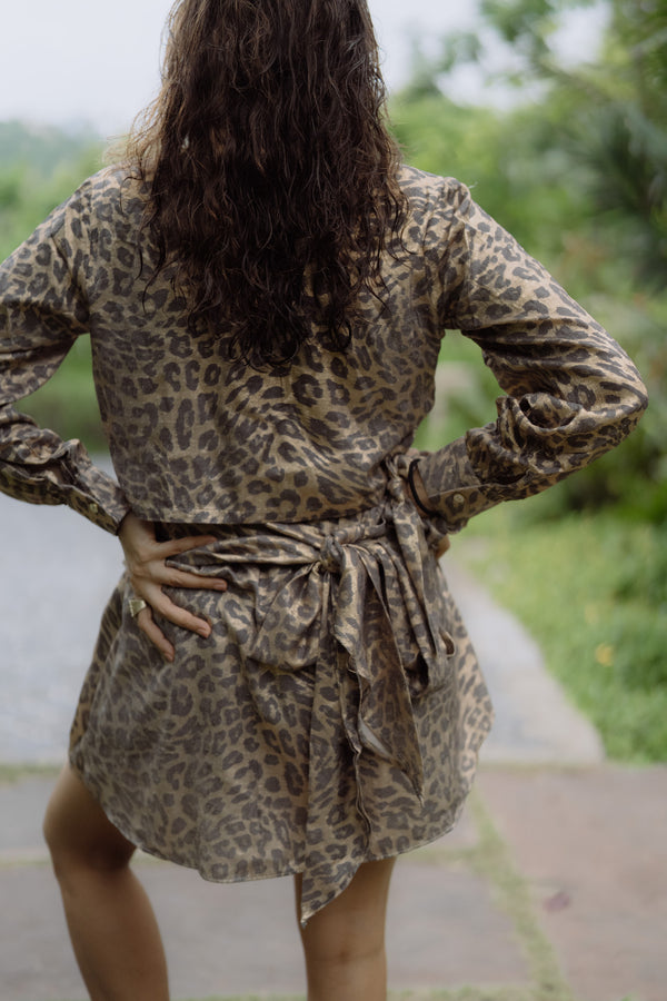Leopard skorts