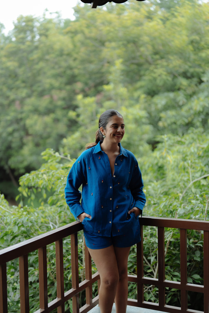 Denim dream shirt + shorts