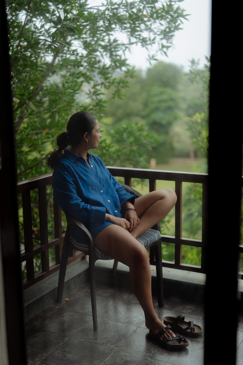 Denim dream shirt + shorts