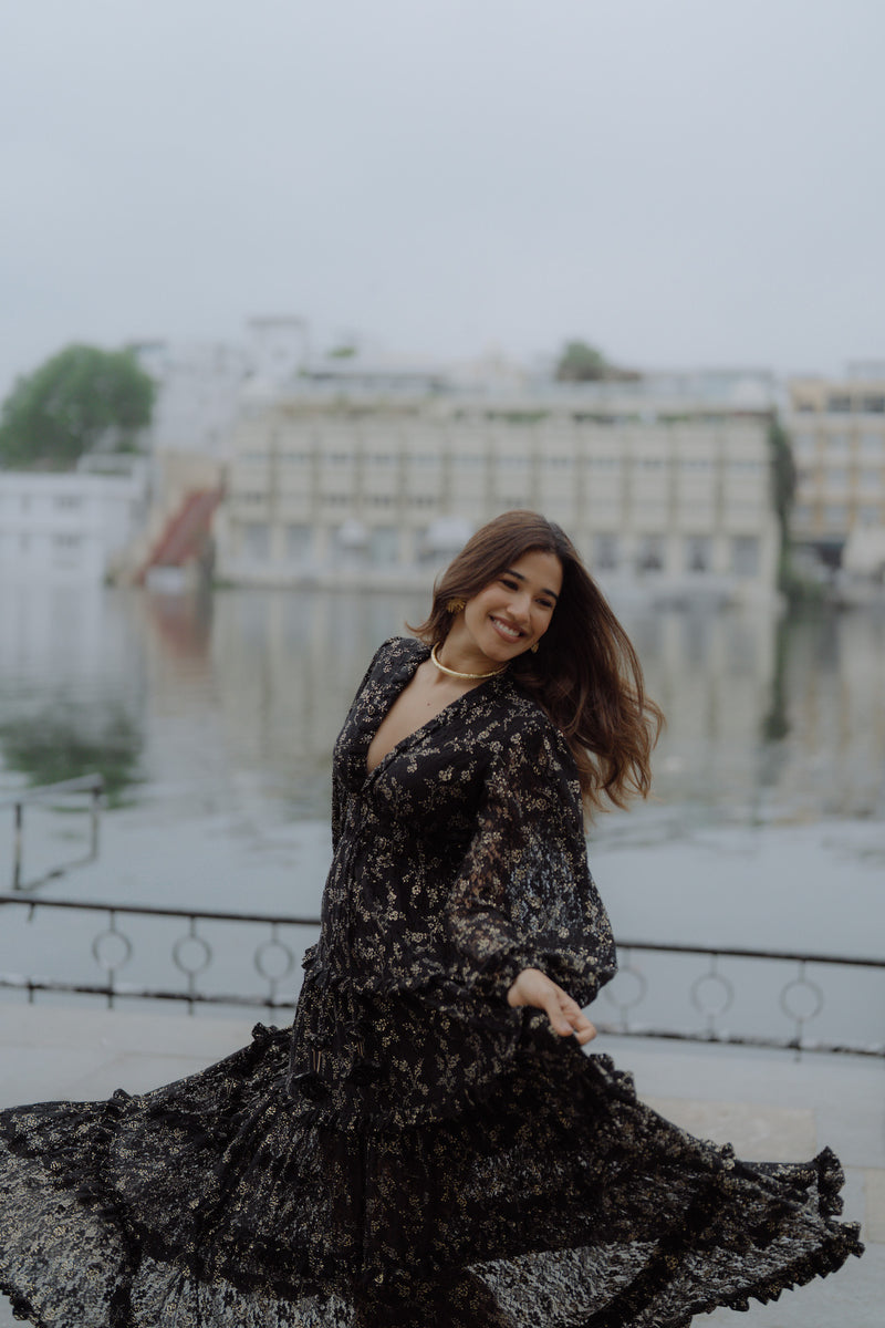 Lace me not top maxi