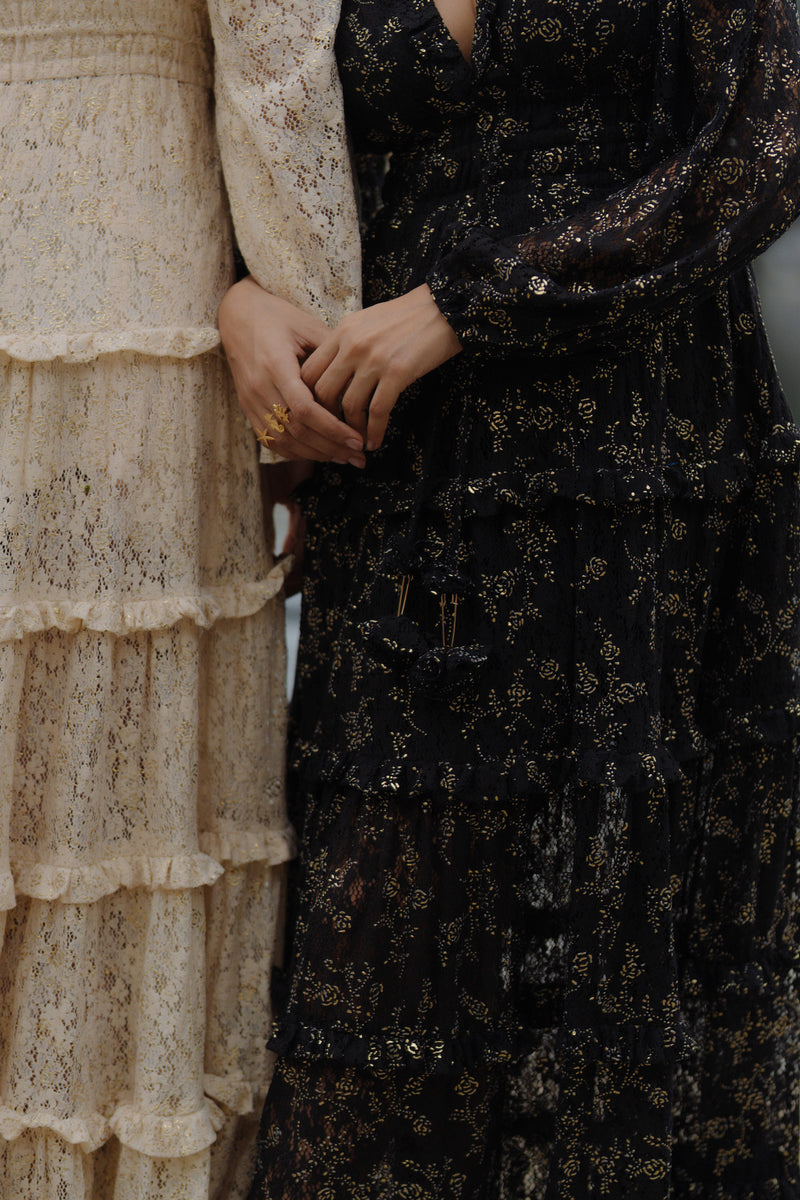 Lace me not top maxi