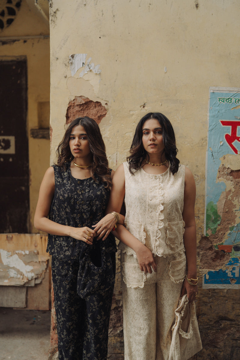 Lace me not top + pants