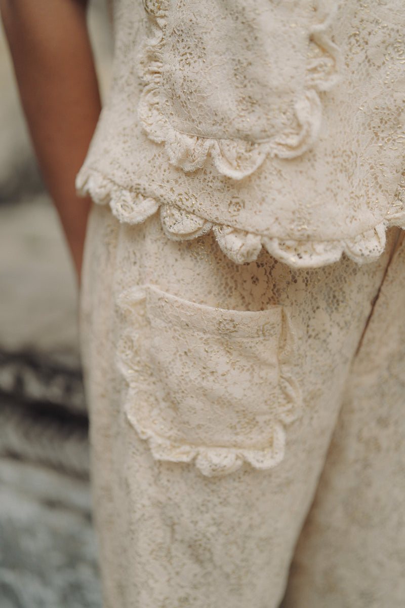 Lace me not top + pants