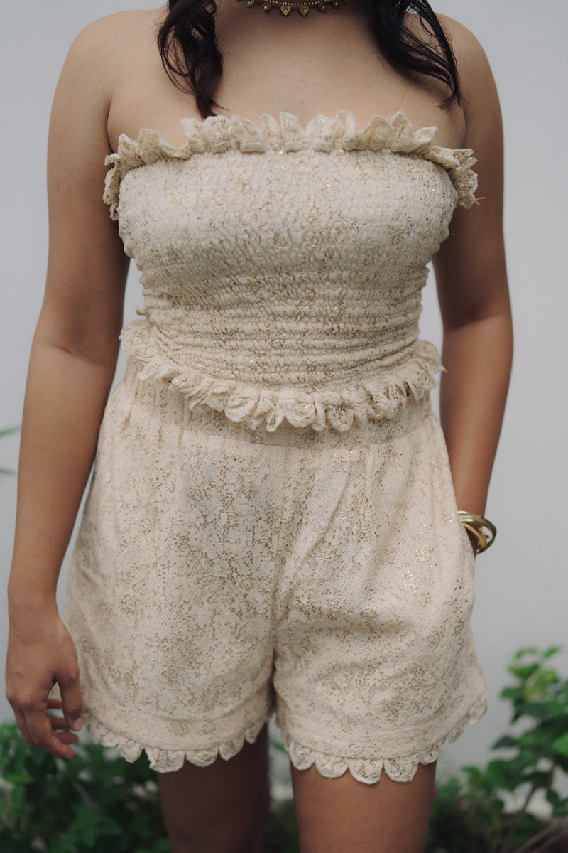 Lace me not tube top