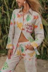 Sugar on the beach shirt + pants