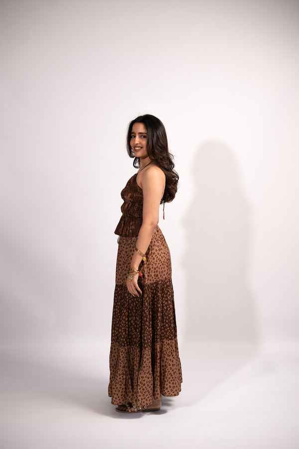 Safari 3 layered skirt