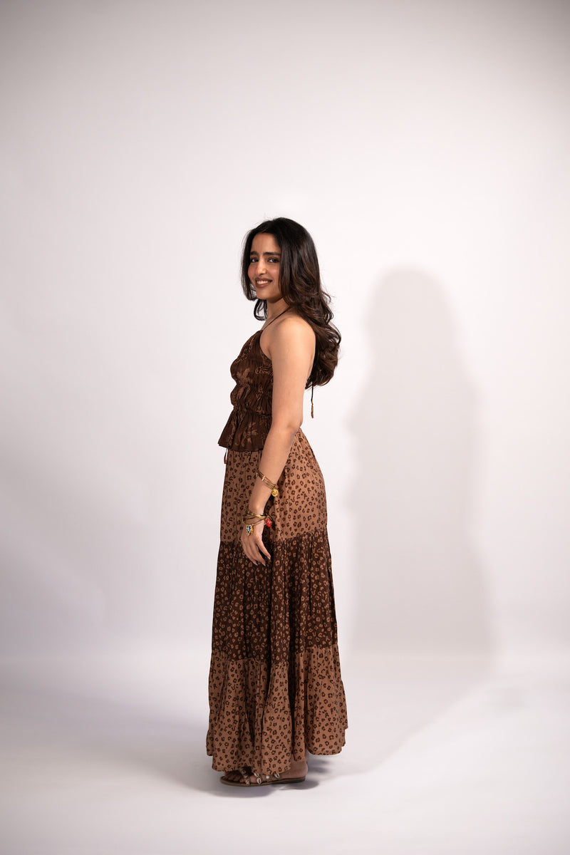 Safari 3 layered skirt