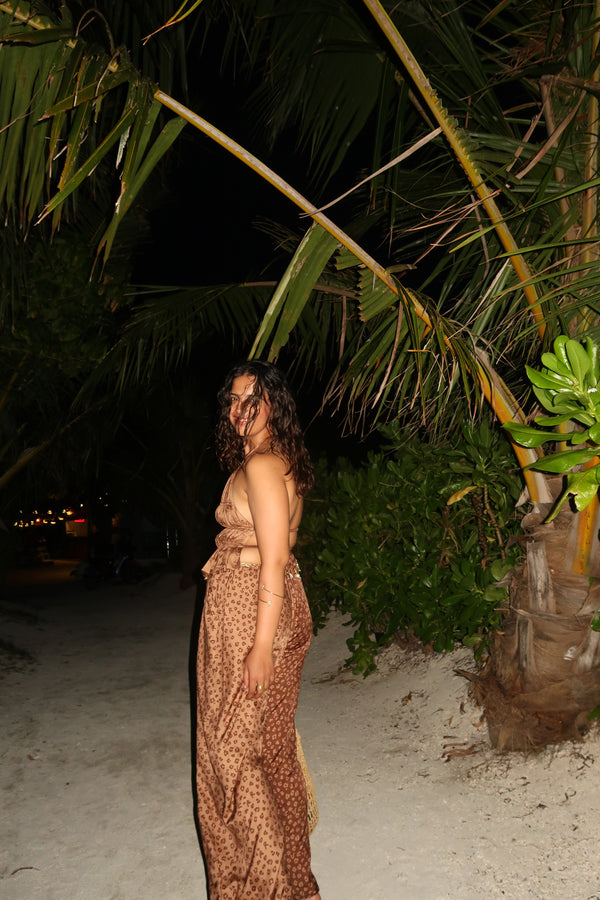 Safari backless top + pants
