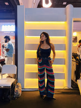 Anmol Dua in Rainbow tassel denim