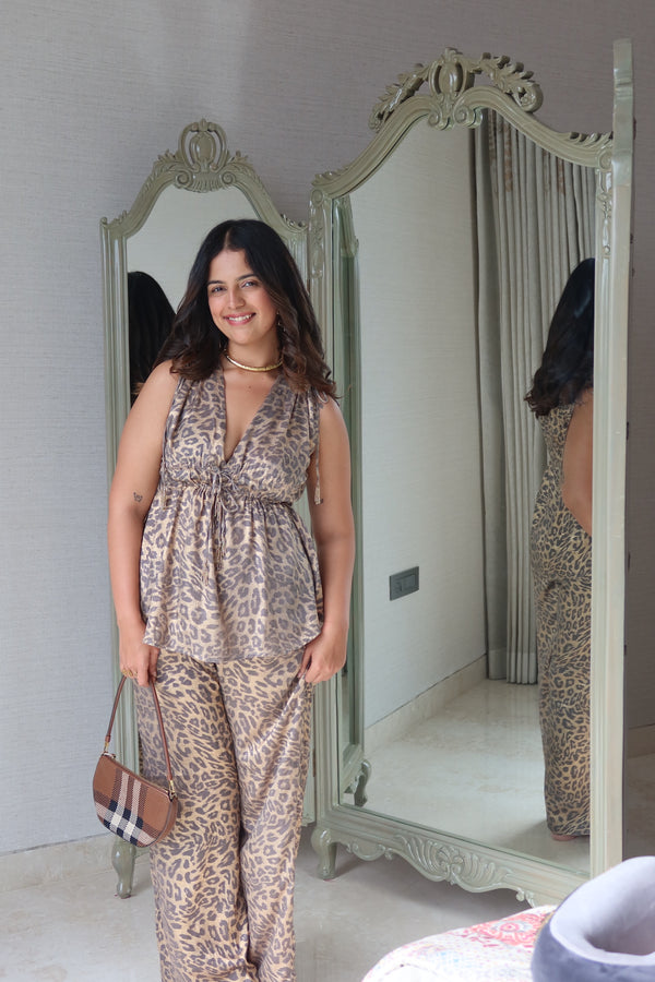 Leopard top + pants